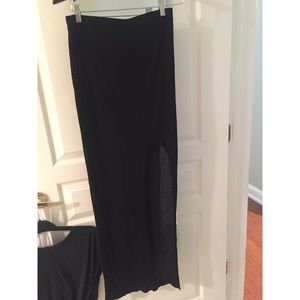 Helmut Lang maxi skirt with side slit